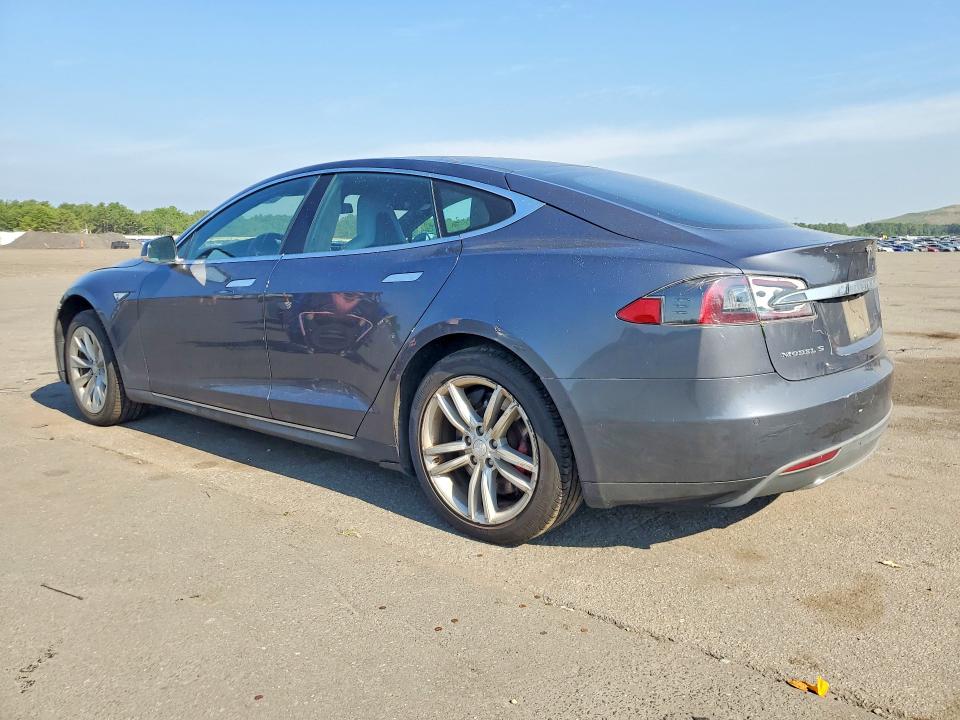 2014 Tesla Model s VIN 5YJSA1H29EFP65282 COPART salvage auction — FRONT END, Ny - Mv-907A Salvage Certificate, sold $2,850 on 2026-07-27 (photo 2)