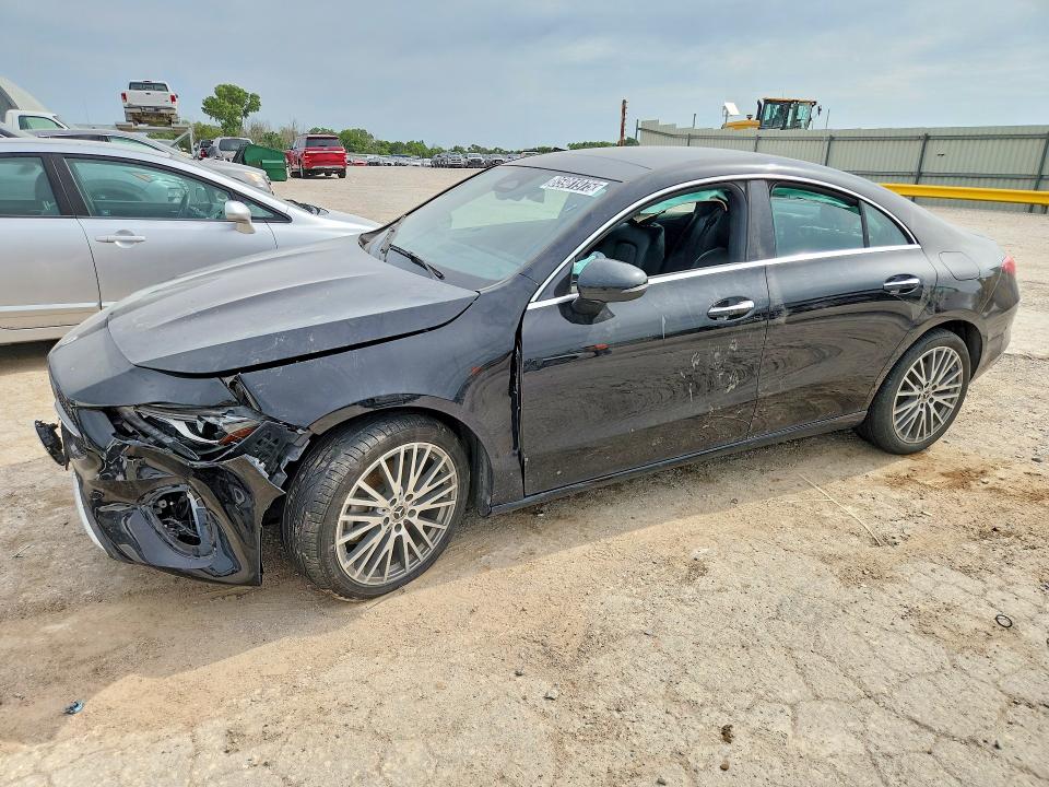 2025 Mercedes-benz Cla-class VIN W1K5J4GBXSN517285 COPART salvage auction — FRONT END, IN - CERTIFICATE OF TITLE, sold $14,300 on 2026-07-08 (photo 1)