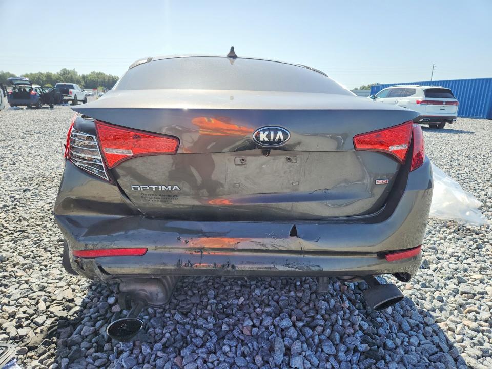 2013 Kia Optima VIN 5XXGM4A74DG093213 COPART salvage auction — REAR END, Fl - Cert Of Title Slvg Rebuildable, sold $25 on 2026-07-28 (photo 6)