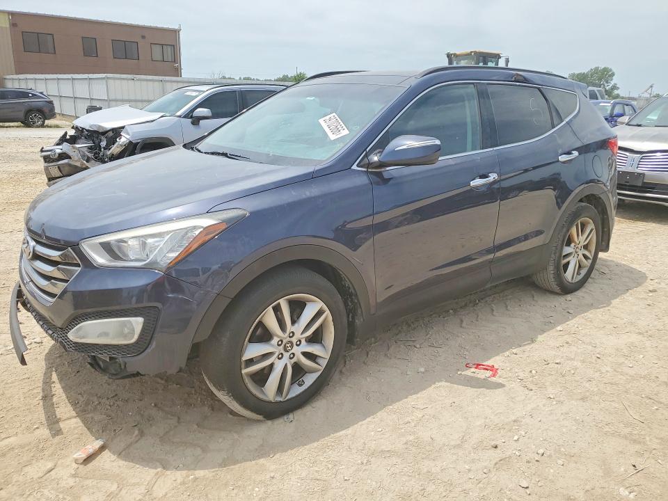 2015 Hyundai Santa fe VIN 5XYZWDLA5FG238382 COPART salvage auction — FRONT END, Mi - Dealer Only Clean Title, sold $90 on 2026-07-28 (photo 1)