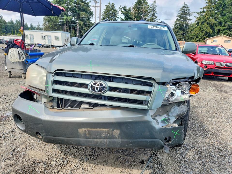 2006 Toyota Highlander VIN JTEEP21A260159370 COPART salvage auction — FRONT END, WA - BILL OF SALE, sold $600 on 2026-07-31 (photo 5)