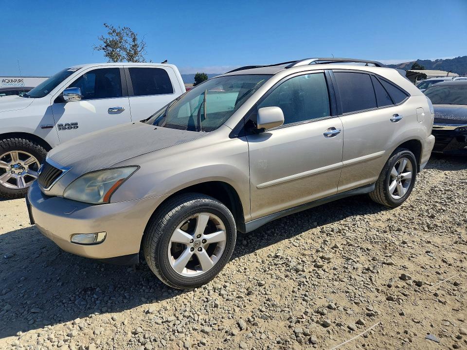 2008 Lexus Rx 350 VIN 2T2HK31U48C067133 COPART salvage auction — MECHANICAL, CA - DIS/DLR/EXP ONLY CLEAN TITLE (P), sold $1,000 on 2026-07-09 (photo 1)