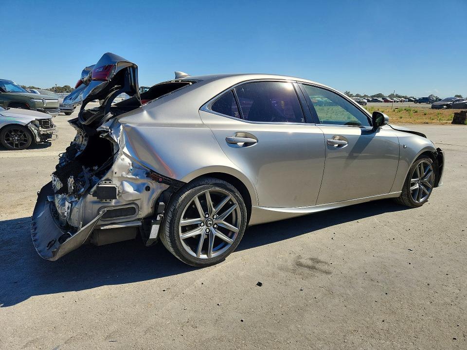 2015 Lexus Is VIN JTHBF1D20F5054594 COPART salvage auction — REAR END, Ca - Salvage Certificate, sold $325 on 2026-07-28 (photo 3)