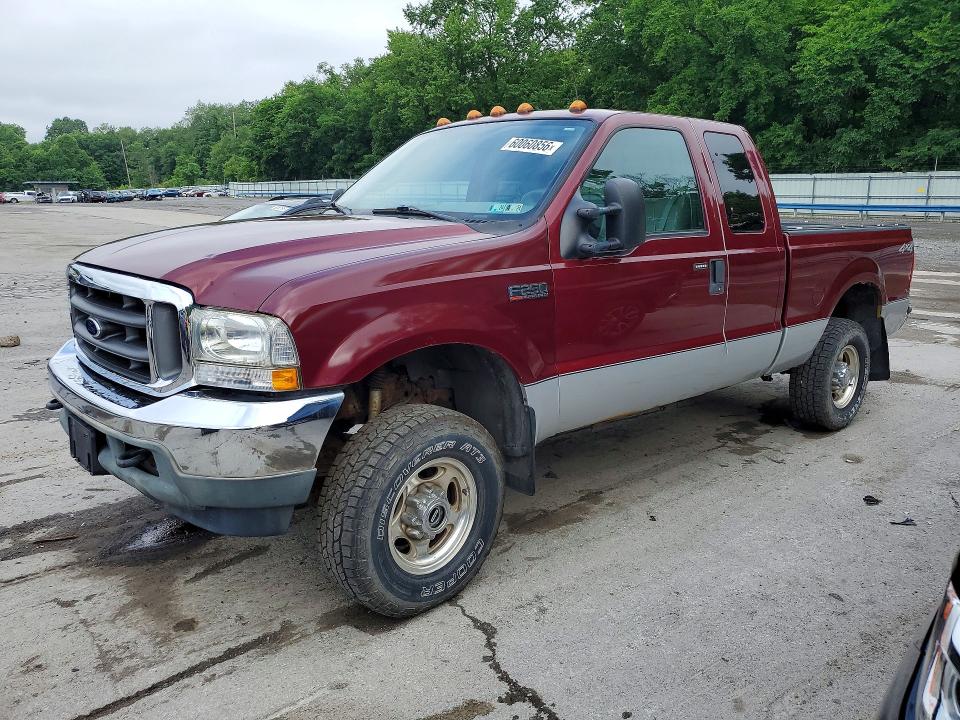 2004 Ford F-250 super duty VIN 1FTNX21L44EB74586 COPART salvage auction — UNDERCARRIAGE, PA - CERT OF TITLE, sold $1,350 on 2026-07-09 (photo 1)
