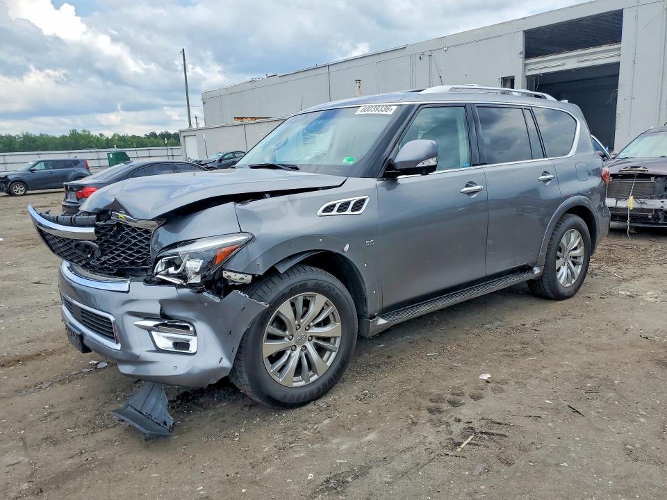 2016 Infiniti Qx80 VIN JN8AZ2NE1G9126355 COPART salvage auction — FRONT END, Va - Cert Of Title - Salvage, sold $3,650 on 2026-07-29 (photo 1)