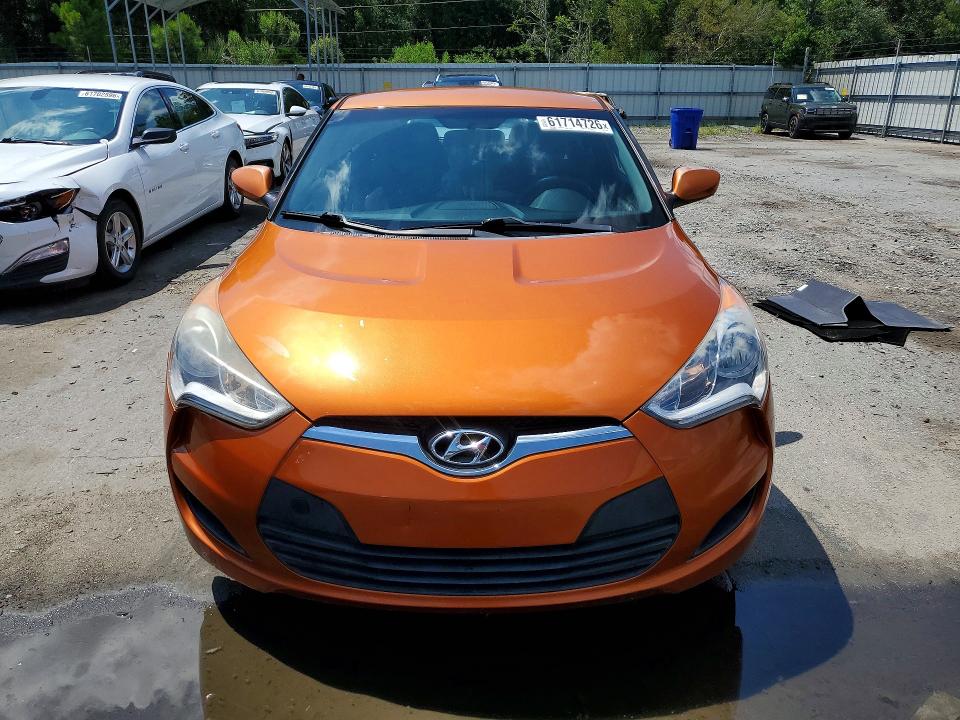 2016 Hyundai Veloster VIN KMHTC6AD6GU298710 COPART salvage auction — MECHANICAL, GA - CERTIFICATE OF TITLE, sold $1,100 on 2026-07-23 (photo 5)