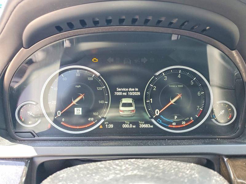 2015 BMW 7er VIN WBAYE8C51FD780907 COPART salvage auction — WATER/FLOOD, Tx - Salvage Title-Flood Damage, sold $2,050 on 2026-07-21 (photo 9)
