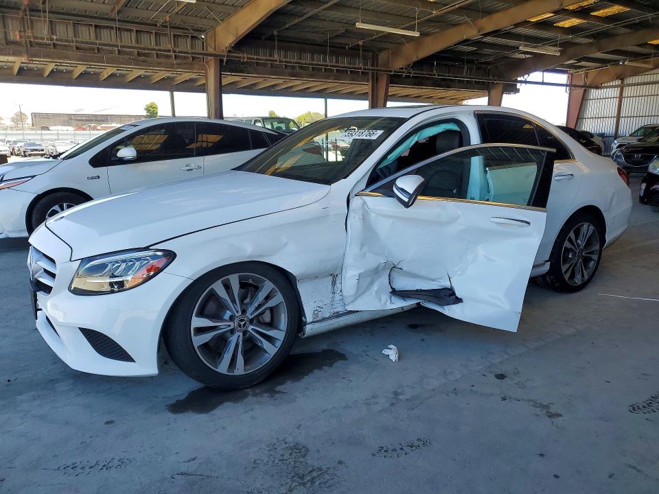 2021 Mercedes-benz C class VIN W1KWF8DB0MR650439 — COPART salvage auction photo