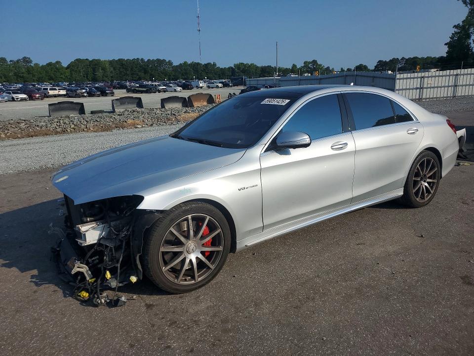 2015 Mercedes-benz S-klasse amg VIN WDDUG7JB7FA148967 COPART salvage auction — FRONT END, Nc - Salvage Certificate Of Title, sold $3,000 on 2026-07-28 (photo 1)