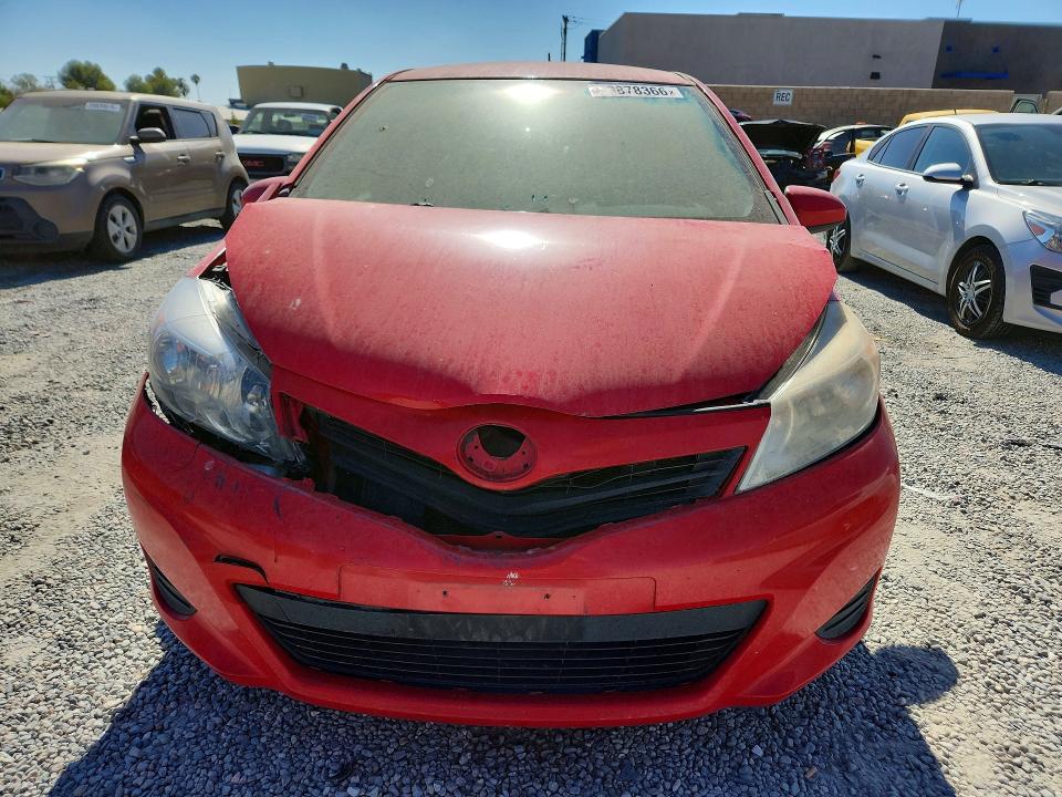 2013 Toyota Yaris VIN JTDKTUD34DD559304 COPART salvage auction — FRONT END, Ca - Dis/Dlr/Exp Clean W/Salv Hist, sold $1,450 on 2026-07-29 (photo 5)