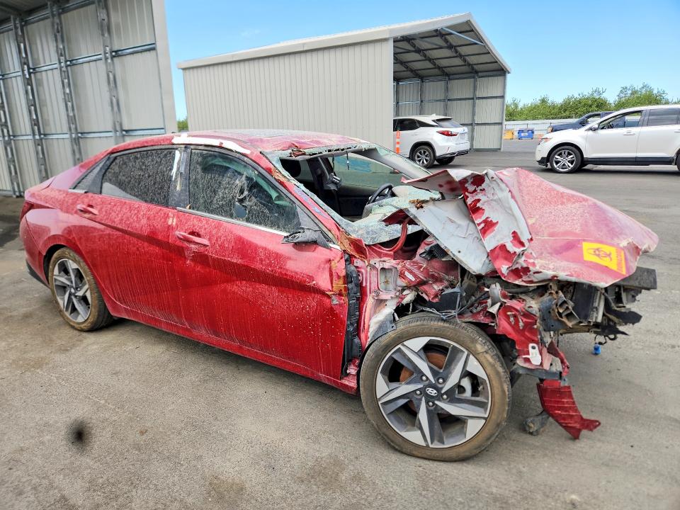2021 Hyundai Elantra VIN KMHLN4AG8MU109883 COPART salvage auction — FRONT END, Ca - Dis/Dlr/Exp Only Lien Papers, sold $750 on 2026-07-30 (photo 4)