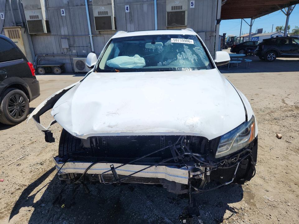 2012 Audi Q5 VIN WA1DKAFP9CA106851 COPART salvage auction — FRONT END, Ca - Dis/Dlr/Exp App For Dup Salvag, sold $850 on 2026-07-27 (photo 5)