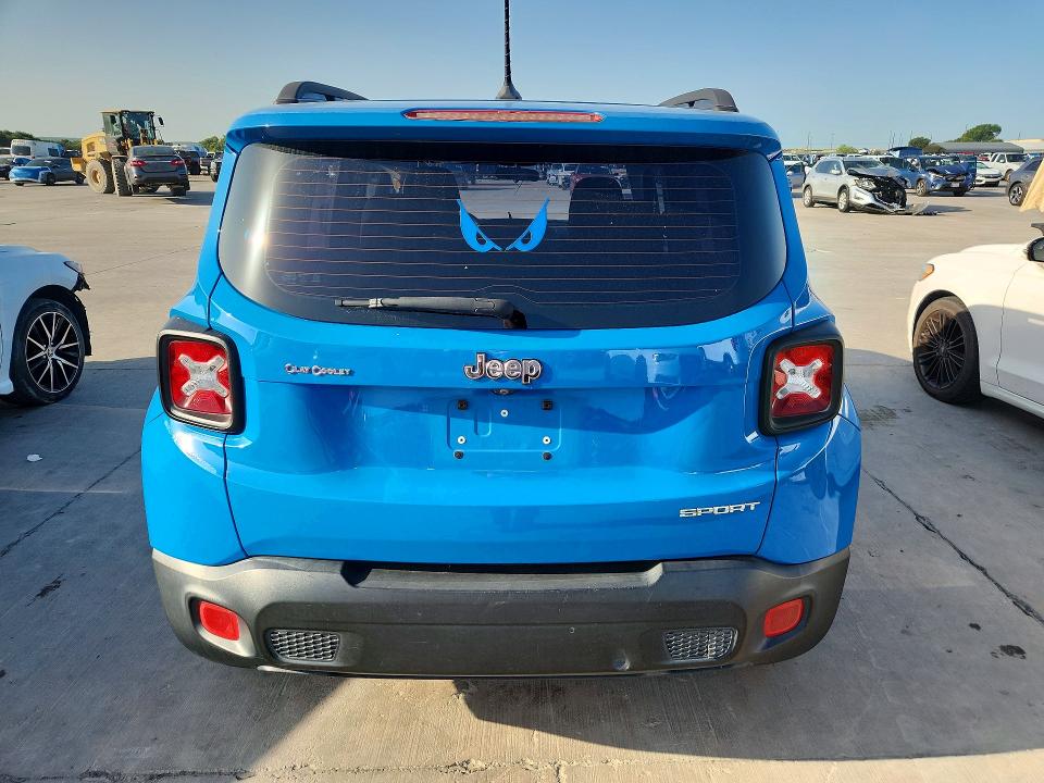 2015 Jeep Renegade VIN ZACCJAAH0FPC10394 COPART salvage auction — MECHANICAL, Tx - Certificate Of Title (P), sold $1,200 on 2026-07-30 (photo 6)