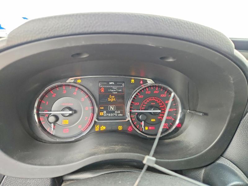 2017 Subaru Wrx VIN JF1VA1N68H8827656 COPART salvage auction — MECHANICAL, Tx - Cert Of Title-Rebuilt Salvage (P), sold $1,100 on 2026-07-30 (photo 9)