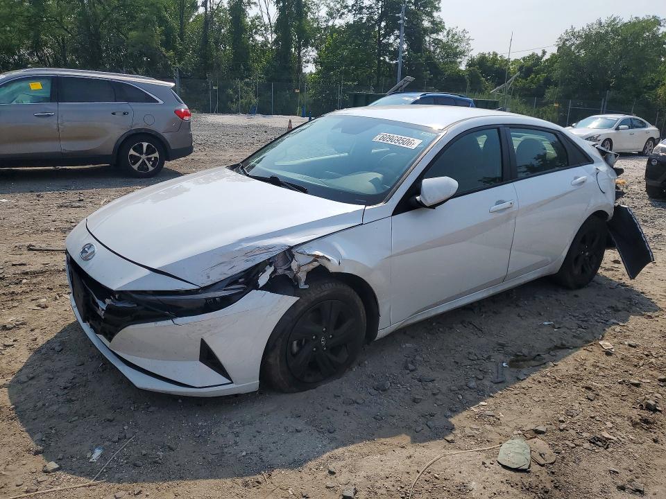 2021 Hyundai Elantra VIN 5NPLM4AG0MH012176 COPART salvage auction — REAR END, Md - Cert Of Salvage > 75% Damage, sold $100 on 2026-07-28 (photo 1)