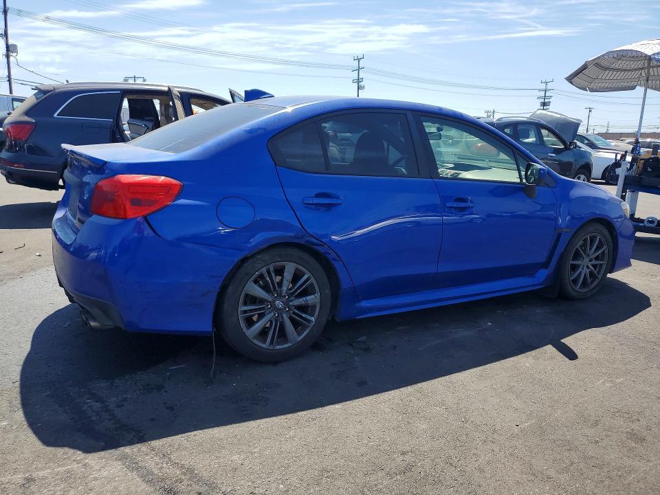 2017 Subaru Wrx VIN JF1VA1B63H9830463 COPART salvage auction — REAR END, CA - SALVAGE CERTIFICATE, sold $600 on 2026-07-27 (photo 3)