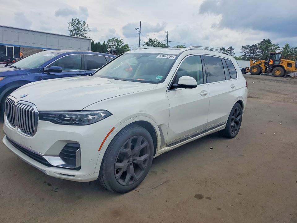 2022 BMW X7 VIN 5UXCW2C04N9K89288 COPART salvage auction — SIDE, CT - CERT OF TITLE-SALVAGE, sold $29,000 on 2026-08-25 (photo 1)