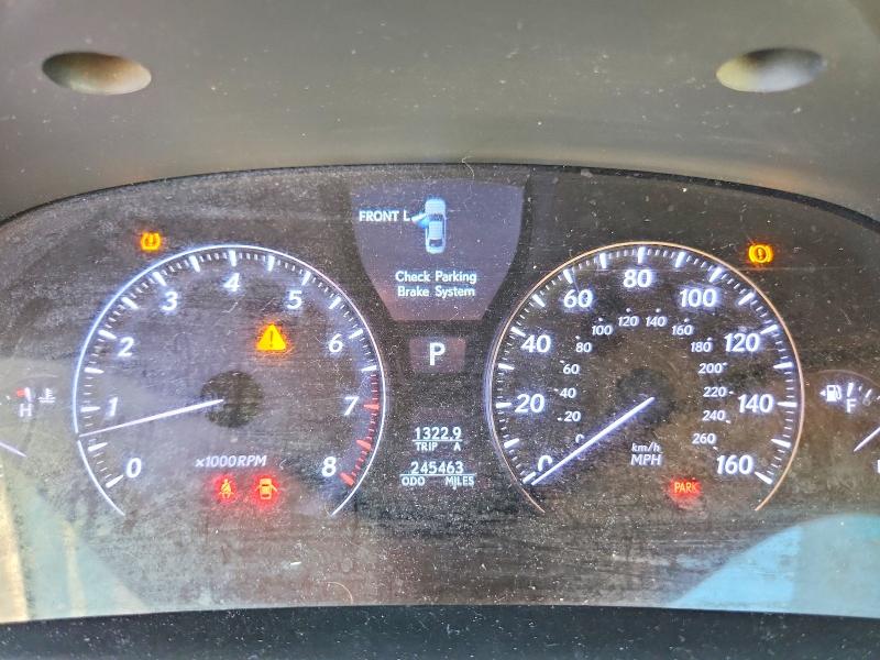 2011 Lexus Ls 460 VIN JTHCL5EF2B5009253 COPART salvage auction — REAR END, Mt - Certificate Of Title (P), sold $975 on 2026-07-28 (photo 9)