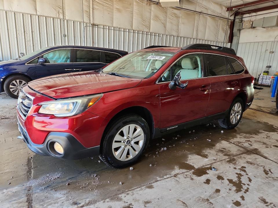2019 Subaru Outback VIN 4S4BSAFC4K3342249 COPART salvage auction — HAIL, Wi - Certificate Of Title, sold $3,350 on 2026-07-27 (photo 1)