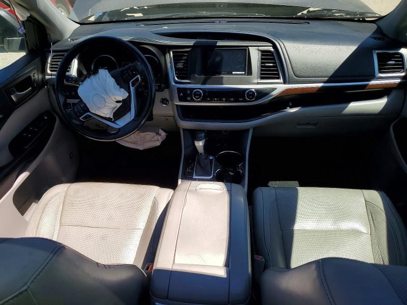 2016 Toyota Highlander VIN 5TDDKRFH2GS355773 COPART salvage auction — FRONT END, WA - BILL OF SALE, sold $4,400 on 2026-07-24 (photo 8)