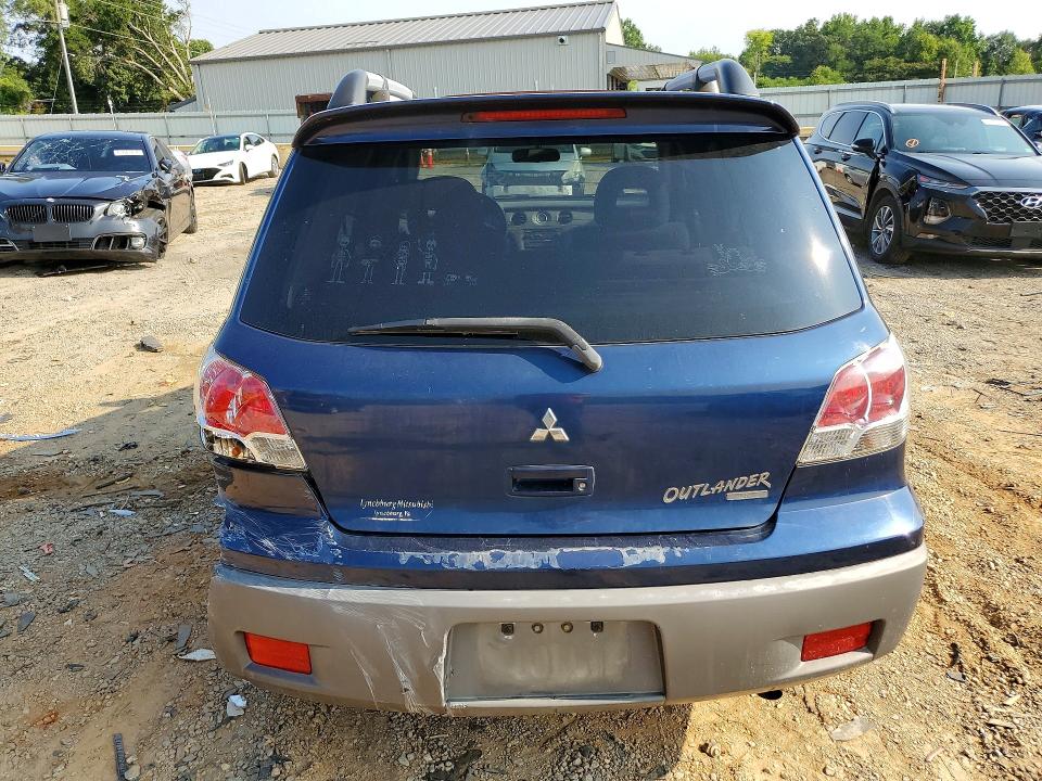 2003 Mitsubishi Outlander VIN JA4LZ41G53U056853 COPART salvage auction — REAR END, VA - CERT OF TITLE - SALVAGE, sold $300 on 2026-07-31 (photo 6)