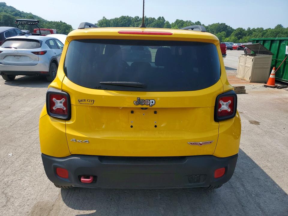 2016 Jeep Renegade VIN ZACCJBCT2GPD51654 COPART salvage auction — HAIL, Pa - Certificate Of Salvage, sold $2,500 on 2026-08-06 (photo 6)