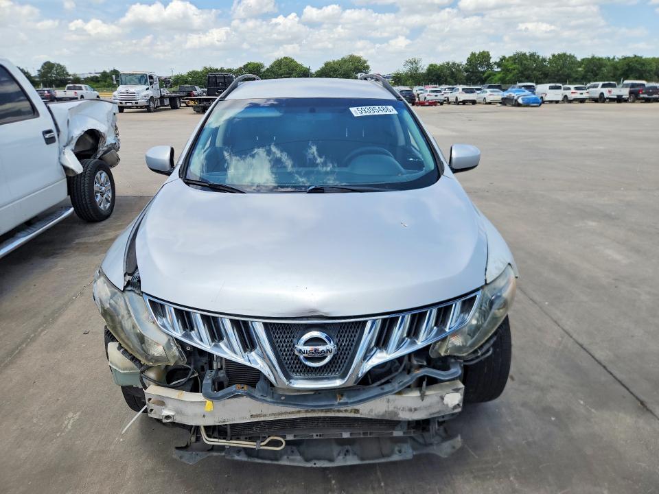 2009 Nissan Murano VIN JN8AZ18W49W101209 COPART salvage auction — FRONT END, TX - SALVAGE VEHICLE TITLE (P), sold $150 on 2026-07-27 (photo 5)