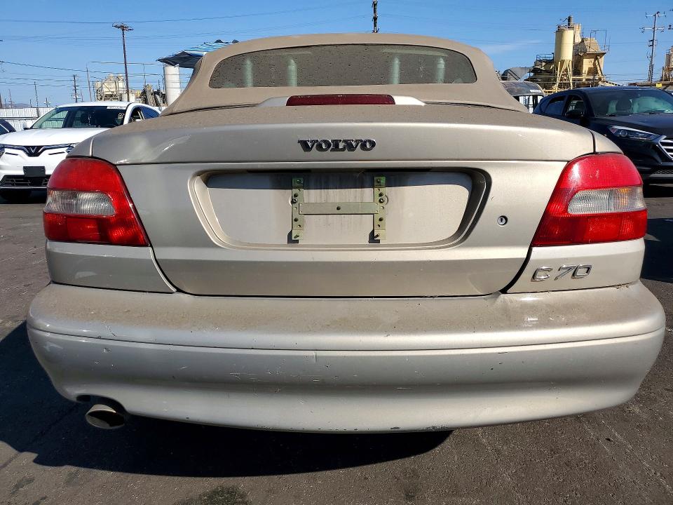 2002 Volvo C70 VIN YV1NC53D92J031599 COPART salvage auction — FRONT END, CA - SALVAGE CERTIFICATE, sold $225 on 2026-08-05 (photo 6)