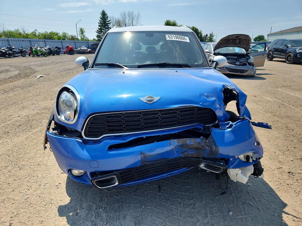 2012 Mini Cooper VIN WMWZC5C52CWL60713 COPART salvage auction — FRONT END, ON - PERMIT SALVAGE, sold $400 on 2026-08-13 (photo 5)