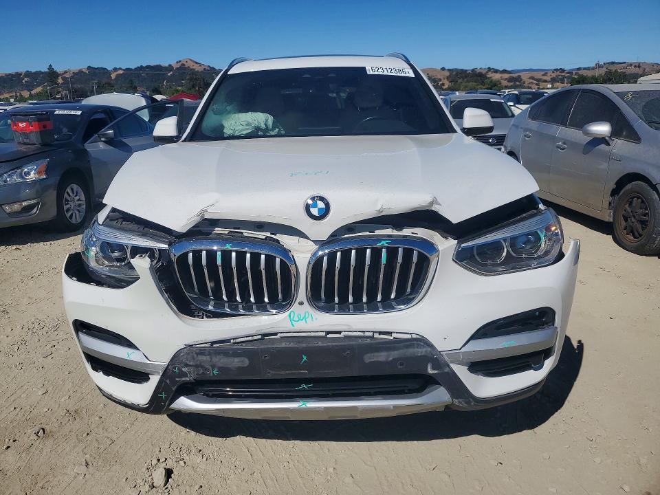 2020 BMW X3 VIN 5UXTY5C01L9B91914 COPART salvage auction — FRONT END, Ca - Salvage Certificate, sold $1,300 on 2026-07-30 (photo 5)