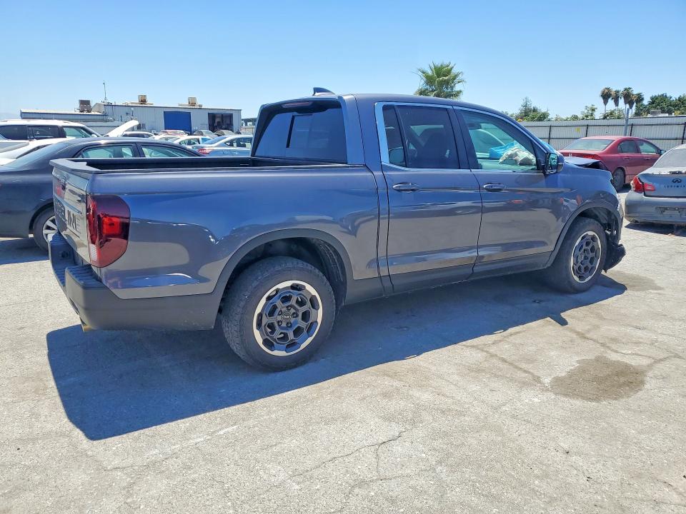 2024 Honda Ridgeline VIN 5FPYK3F47RB023693 COPART salvage auction — FRONT END, Ca - Salvage Certificate, sold $12,900 on 2026-08-14 (photo 3)