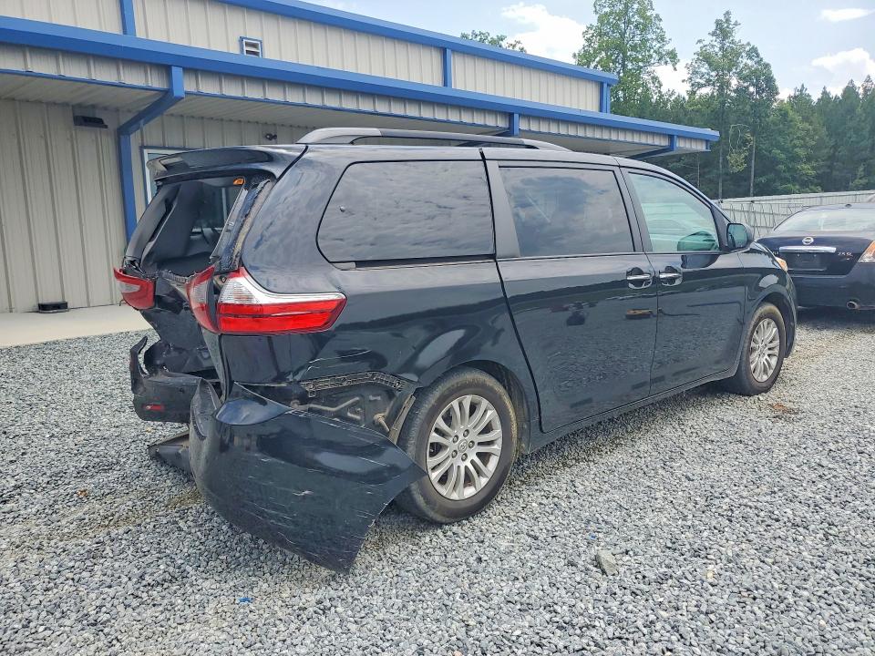 2017 Toyota Sienna VIN 5TDYZ3DC3HS858991 COPART salvage auction — REAR END, NC - SALVAGE CERTIFICATE OF TITLE, sold $275 on 2026-07-30 (photo 3)