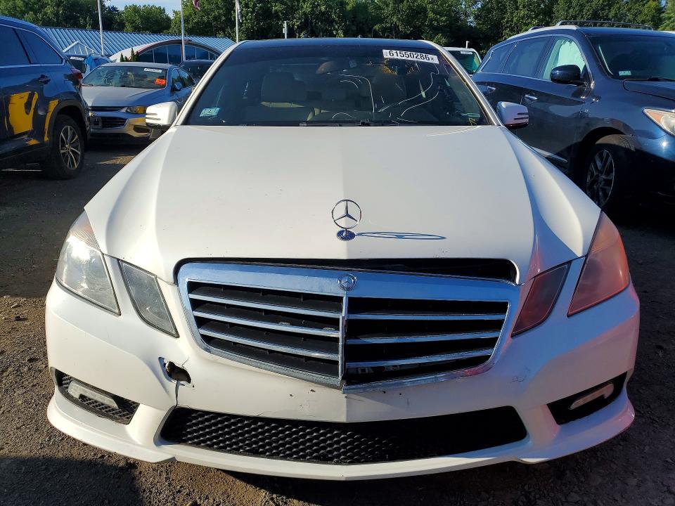 2011 Mercedes-benz E-class VIN WDDHF8HB7BA453704 COPART salvage auction — FRONT END, Ma - Certificate Of Title, sold $2,400 on 2026-07-31 (photo 5)