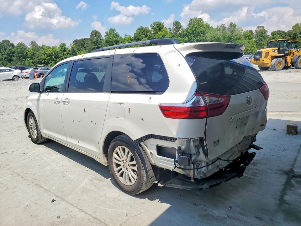 2017 Toyota Sienna VIN 5TDYZ3DC7HS856483 COPART salvage auction — REAR END, Nc - Salvage Certificate Of Title, sold $150 on 2026-07-29 (photo 2)