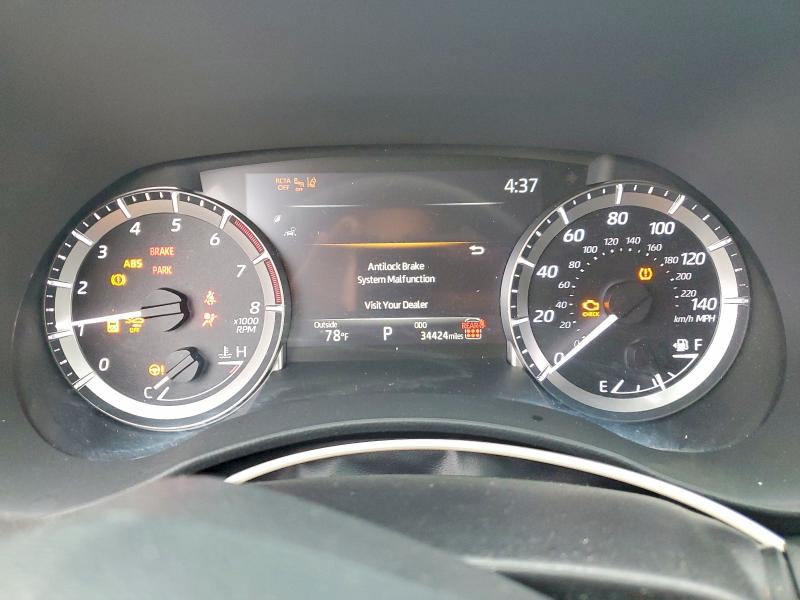 2025 Toyota Highlander VIN 5TDKDRBH7SS588158 COPART salvage auction — FRONT END, CA - CERTIFICATE OF TITLE, sold $4,600 on 2026-07-29 (photo 9)
