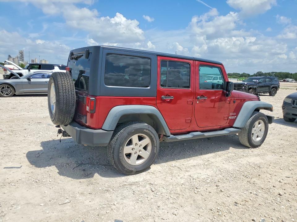 2013 Jeep Wrangler unlimited VIN 1C4BJWDG0DL574005 COPART salvage auction — MECHANICAL, TX - CERTIFICATE OF TITLE, sold $950 on 2026-07-09 (photo 3)