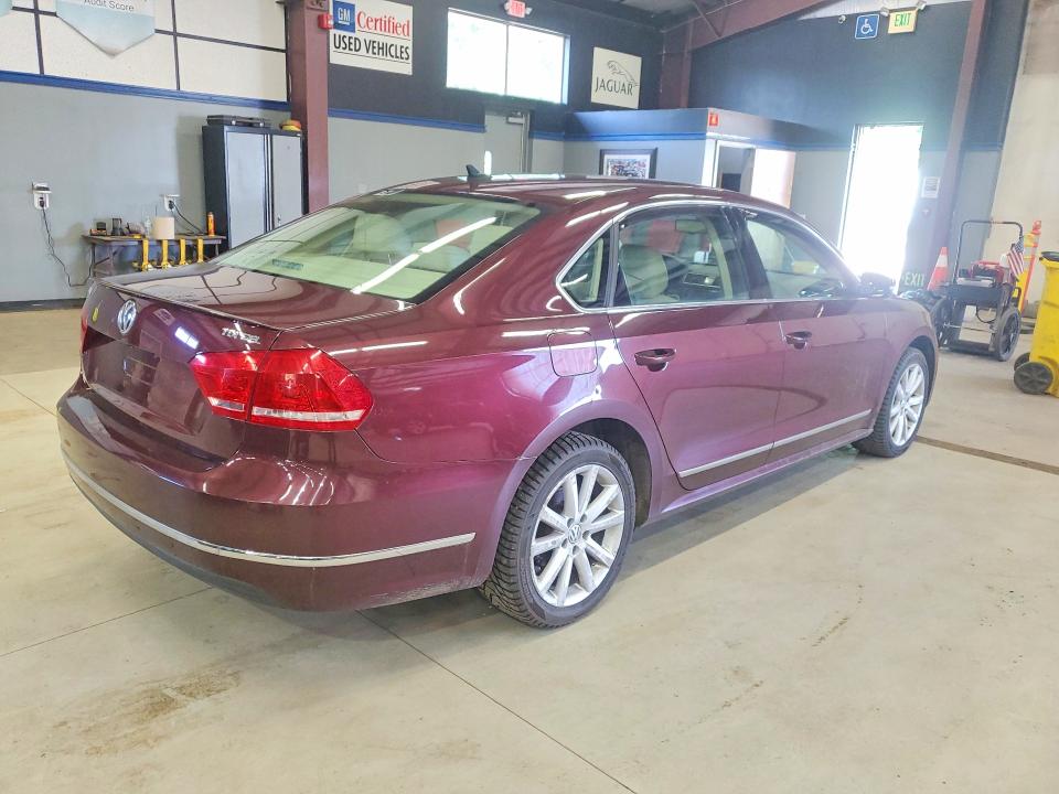 2013 Volkswagen Passat VIN 1VWCN7A36DC149353 COPART salvage auction — MINOR DENT/SCRATCHES, VT - CERTIFICATE OF TITLE (P), sold $3,000 on 2026-07-27 (photo 3)