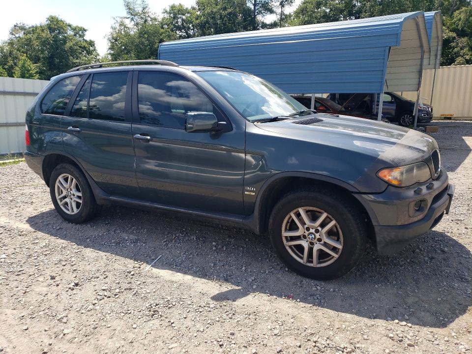 2005 BMW X5 VIN 5UXFA13535LY11834 COPART salvage auction — ENGINE BURN, Ga - Cert Of Title-Salvage, sold $200 on 2026-07-28 (photo 4)