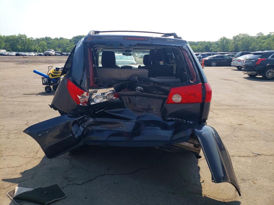2009 Toyota Sienna VIN 5TDZK23C39S235358 COPART salvage auction — REAR END, CT - CERT OF TITLE-SALVAGE, sold $600 on 2026-07-14 (photo 6)