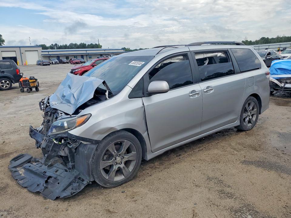 2016 Toyota Sienna VIN 5TDXK3DC6GS729920 COPART salvage auction — FRONT END, Sc - Certificate Of Title, sold $1,250 on 2026-07-22 (photo 1)