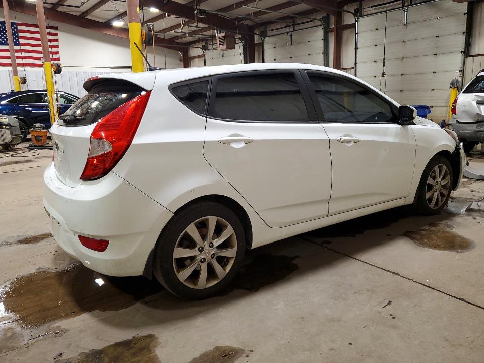 2012 Hyundai Accent VIN KMHCU5AEXCU037364 COPART salvage auction — FRONT END, Pa - Certificate Of Salvage, sold $400 on 2026-07-28 (photo 3)