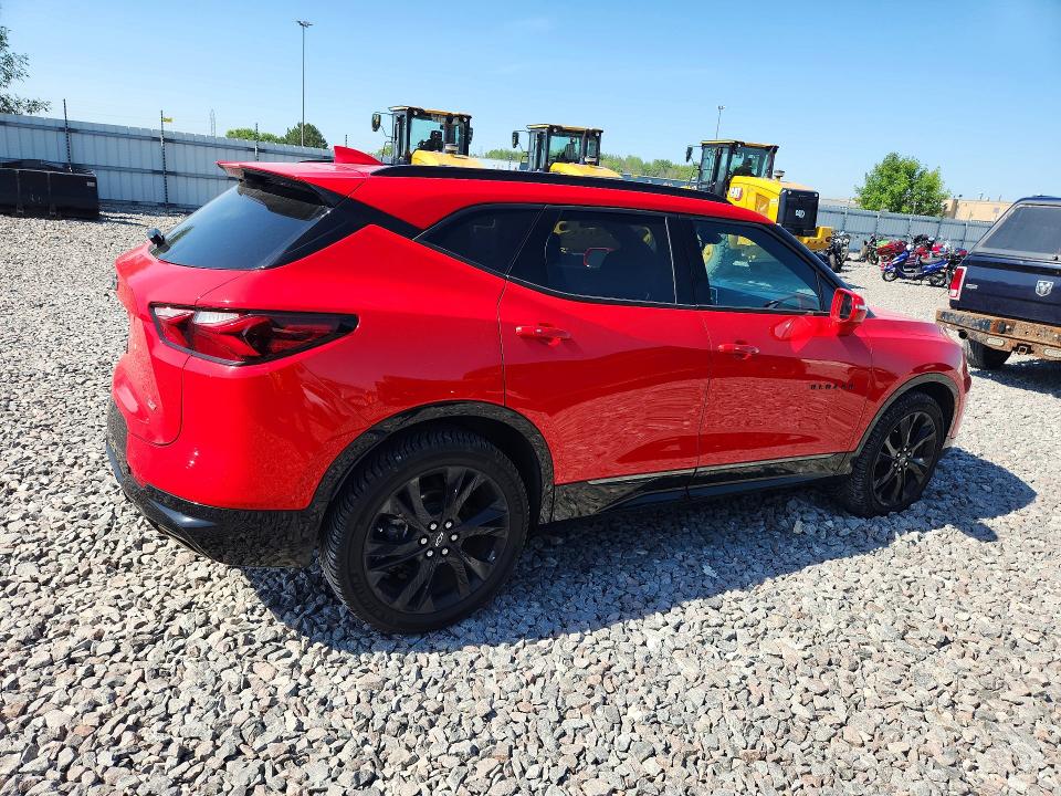2019 Chevrolet Blazer VIN 3GNKBJRS6KS688764 COPART salvage auction — HAIL, Wi - Certificate Of Title, sold $12,300 on 2026-07-27 (photo 3)