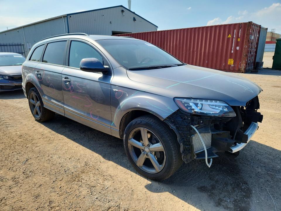 2014 Audi Q7 VIN WA1DMCFE9ED001975 COPART salvage auction — FRONT END, On - Permit Salvage, sold $750 on 2026-07-21 (photo 4)