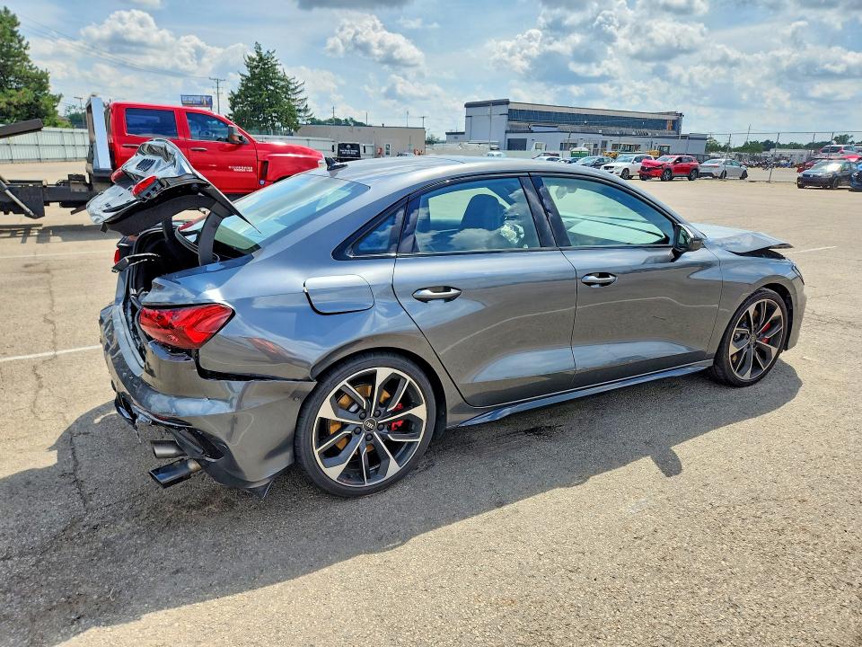 2024 Audi S3 VIN WAUH3DGY7RA044174 COPART salvage auction — FRONT END, IN - CERT OF TITLE-SALVAGE TITLE, sold $11,300 on 2026-09-04 (photo 3)