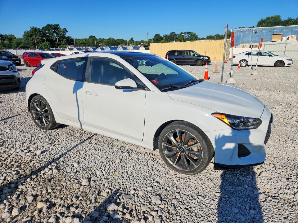 2019 Hyundai Veloster VIN KMHTG6AF0KU012803 COPART salvage auction — MINOR DENT/SCRATCHES, Oh - Cert Of Title-Rebuilt Salvage (P), sold $4,450 on 2026-08-29 (photo 4)