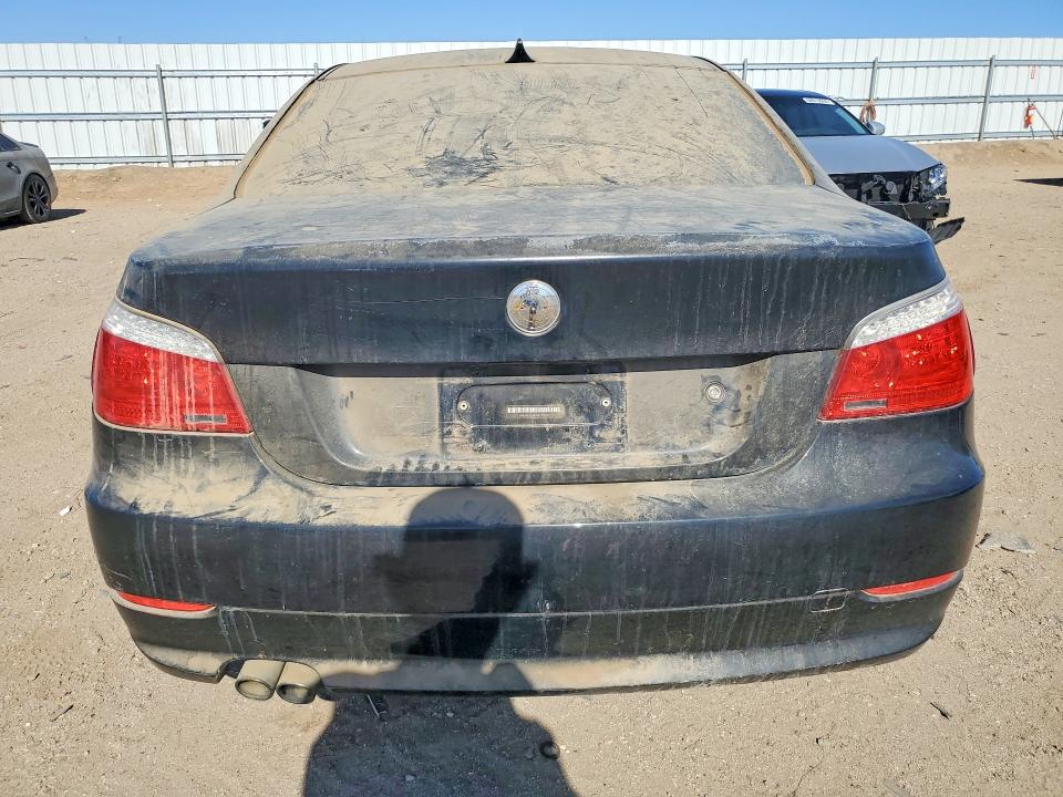 2008 BMW 5 series VIN WBANU535X8CT17421 COPART salvage auction — FRONT END, Ca - Dis/Dlr/Exp Clean W/Salv Hist, sold $375 on 2026-08-03 (photo 6)