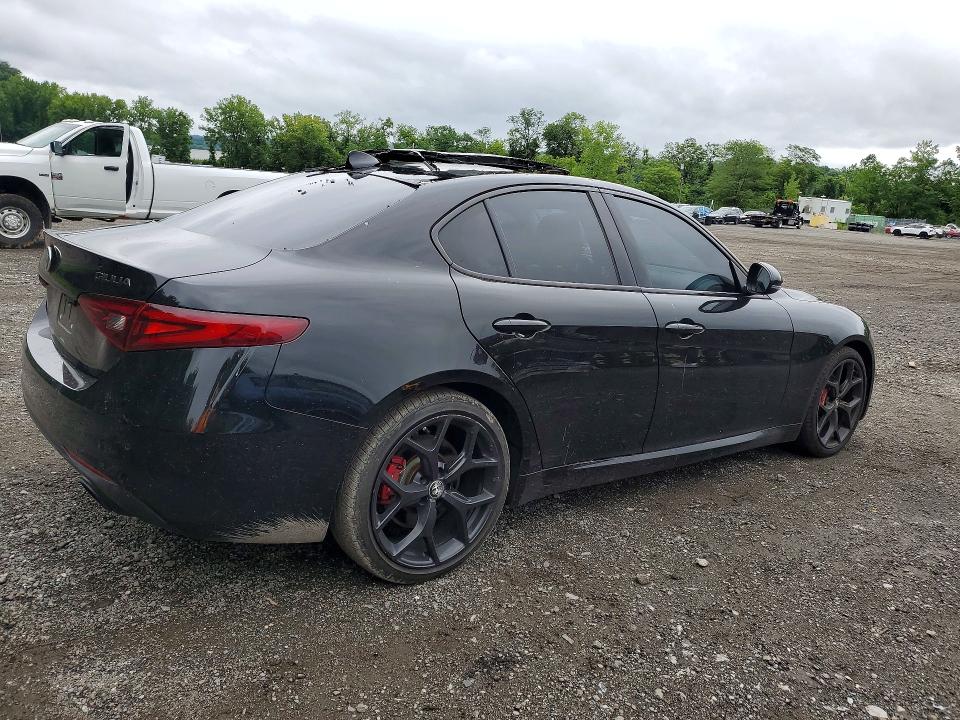 2020 Alfa romeo Giulia VIN ZARFANBN6L7632449 COPART salvage auction — ROOF, Ny - Mv-907A Salvage Certificate, sold $7,700 on 2026-08-10 (photo 3)