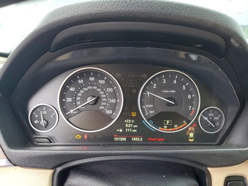 2013 BMW 3 series VIN WBA3B3C5XDF531478 COPART salvage auction — MECHANICAL, Sc - Certificate Of Title, sold $850 on 2026-07-17 (photo 9)