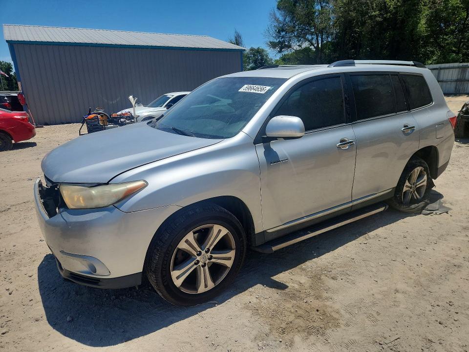2013 Toyota Highlander VIN 5TDYK3EHXDS095165 COPART salvage auction — FRONT END, Fl - Cert Of Title Slvg Rebuildable, sold $5,900 on 2026-07-31 (photo 1)