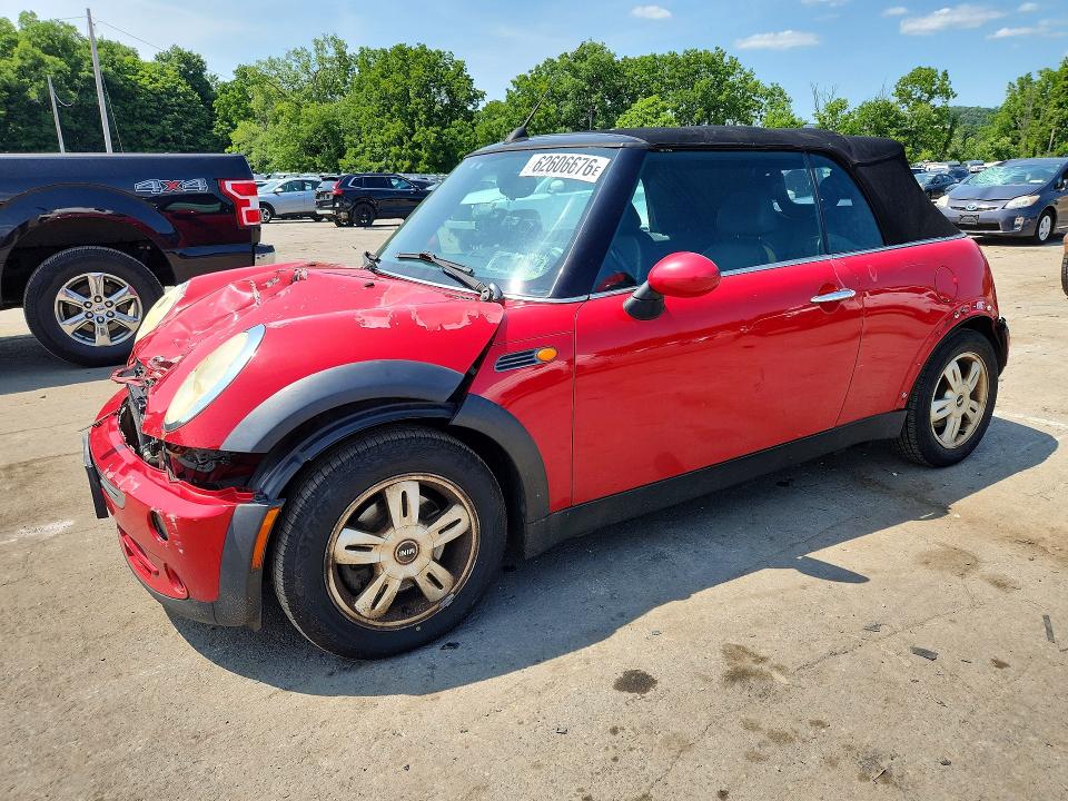 2006 Mini Cooper VIN WMWRF33526TG14277 COPART salvage auction — FRONT END, Ny - Mv-907A Salvage Certificate, sold $325 on 2026-08-10 (photo 1)